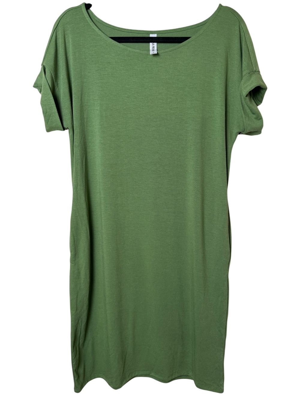 NWOT Zenana Outfitters Olive Green Short Sleeve T-Shirt Dress